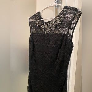Embellished Little Black Lace Dress!